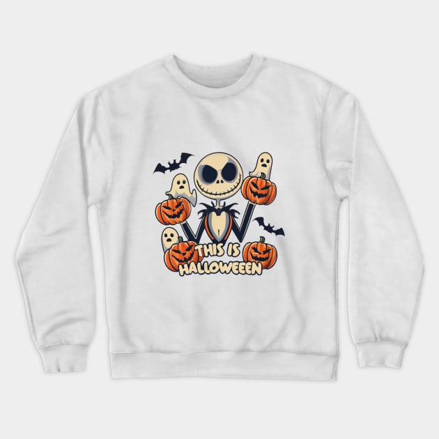 Pumpkin King Crewneck Sweatshirt by BukovskyART